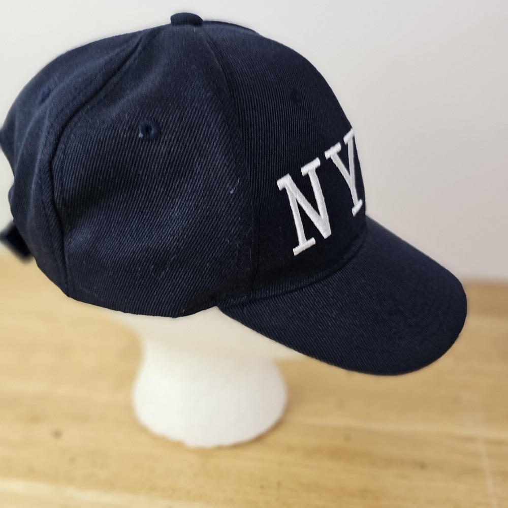 Official NYPD Baseball Hat Navy Blue One Size White Lettering Mens Unisex Womens - Picture 8 of 8